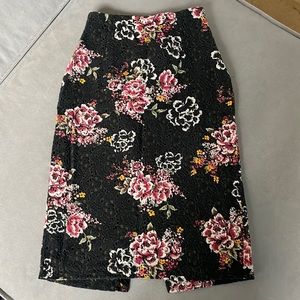 Zara Floral Lace Skirt